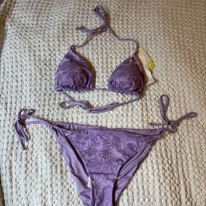 ROXY Purple Bikini Set